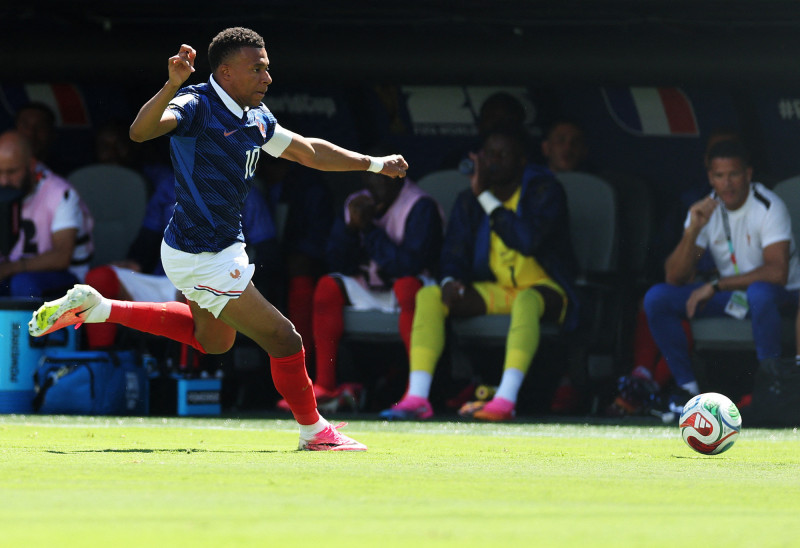 法國隊姆巴佩（Kylian Mbappe）。（法新社）