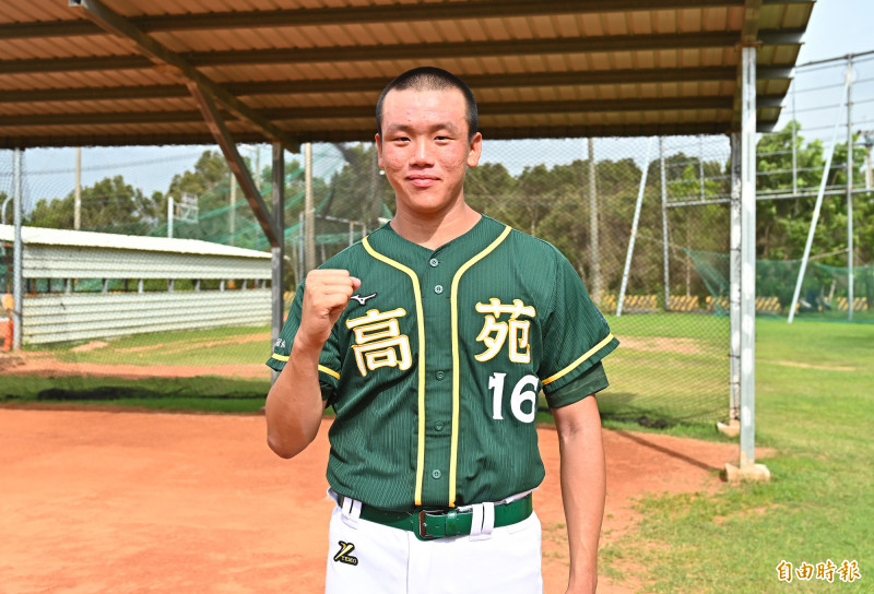 投手陳湋鈞過去曾在朴子杯拿到三勝的好成績。（記者李惠洲攝）
