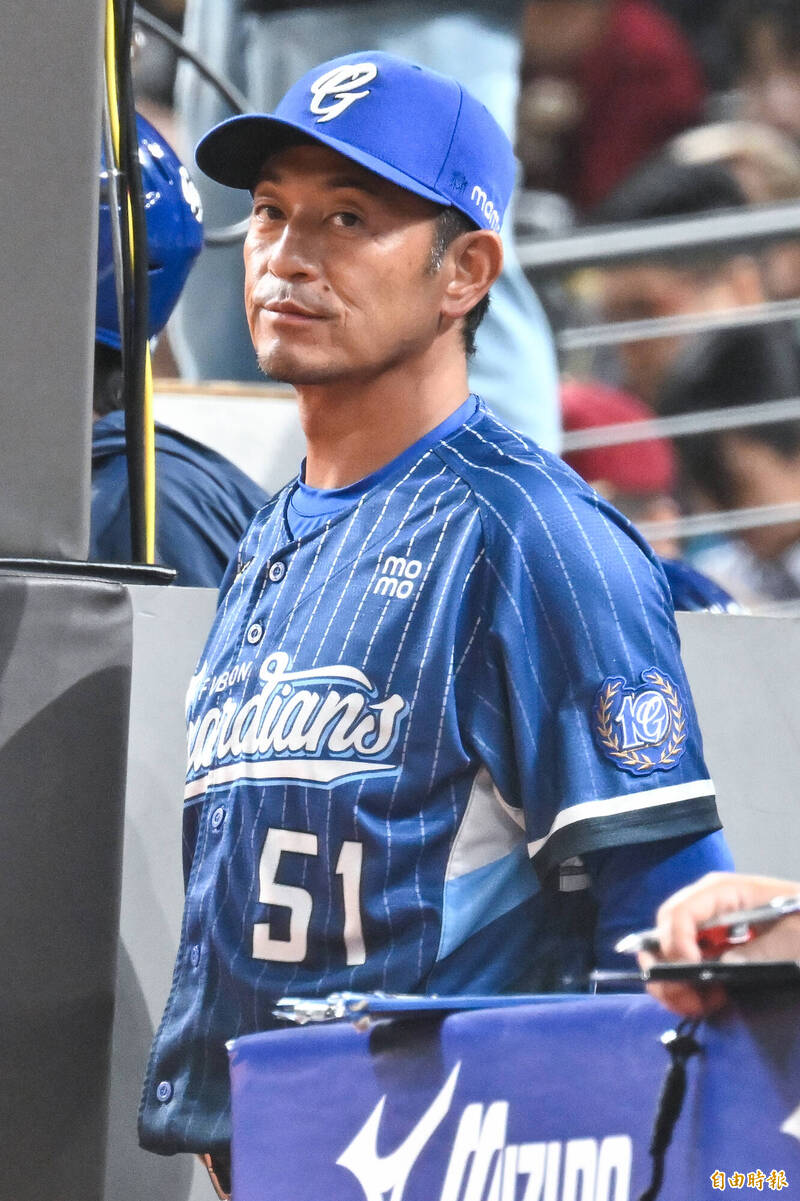 富邦悍將總教練後藤光尊。（記者陳志曲攝）