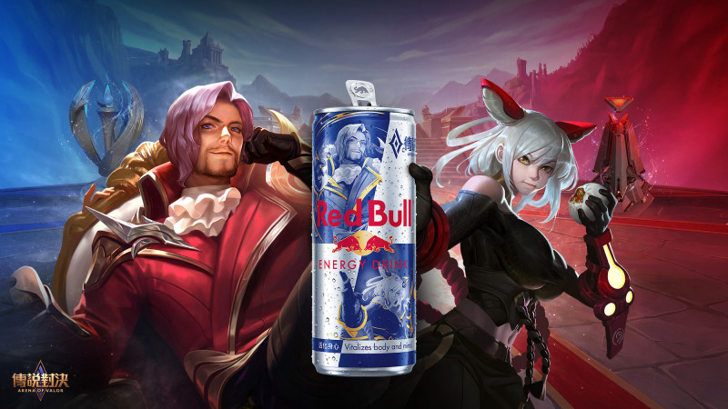 Red Bull ｘ《 Garena 傳說對決》10 週年限量聯名罐（Red Bull提供）