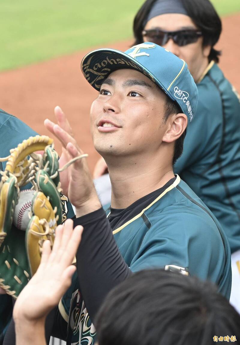 台鋼雄鷹永田颯太郎。（記者廖耀東攝）