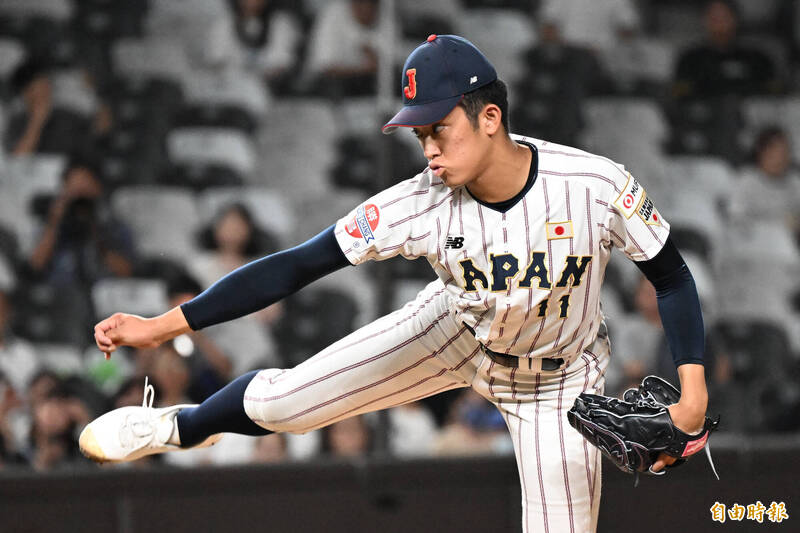 織田翔希。（記者林正堃攝）