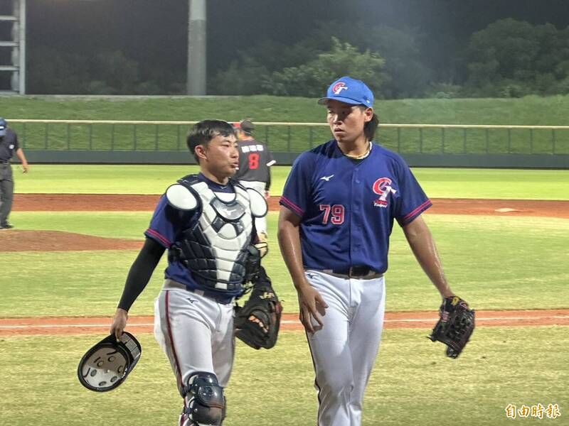 台灣隊黃玠瀚（右）。（記者龔乃玠攝）