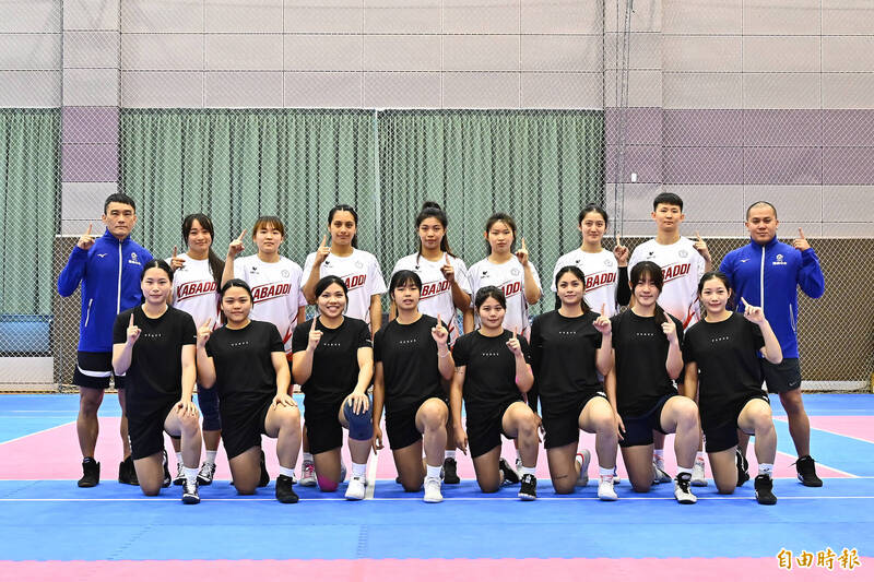 台灣女子卡巴迪代表隊。（資料照，記者李惠洲攝）