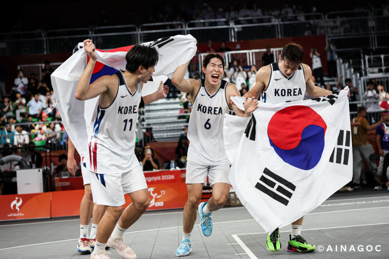 亞運3x3男子籃球南韓奪金。（名古屋亞運籌備會提供）