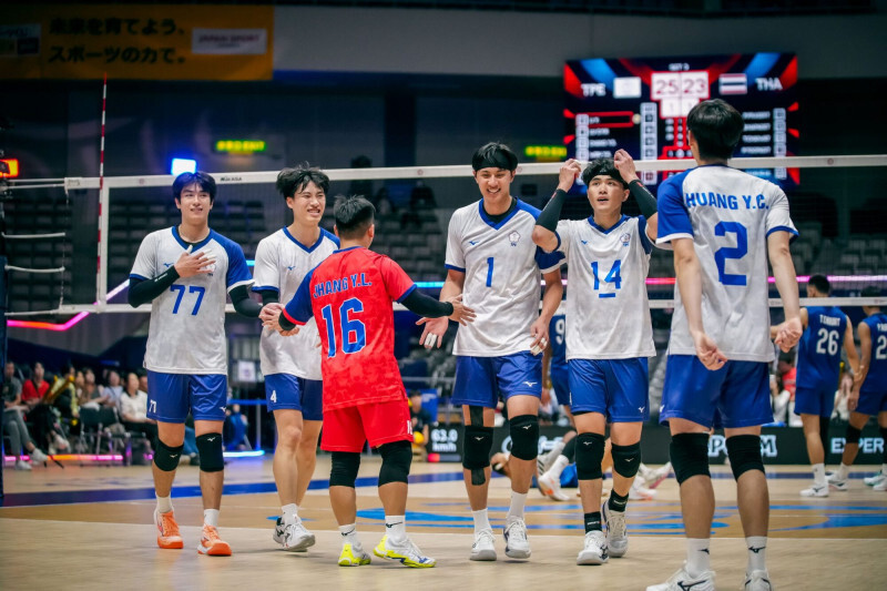 台灣男排。（資料照，volleyball world提供）