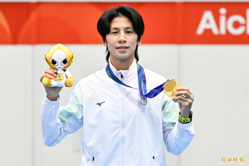 林郁婷拿下愛知名古屋亞運拳擊女子60公斤級金牌。（特派記者陳志曲攝）