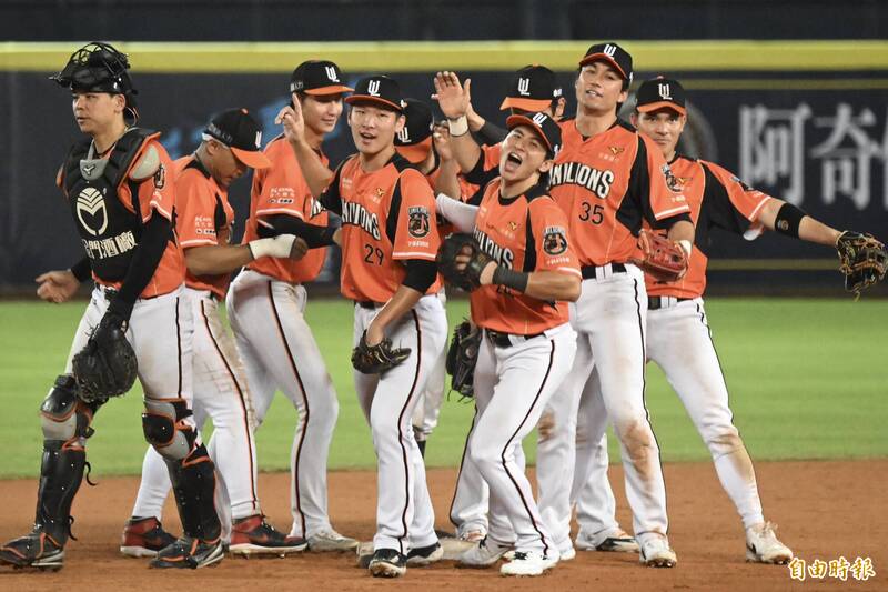 統一獅2連勝。（記者廖耀東攝）