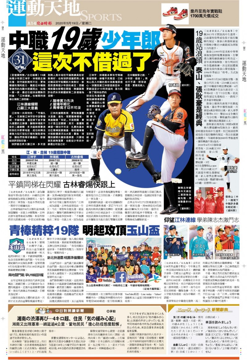 中職19歲少年郎 這次不借過了