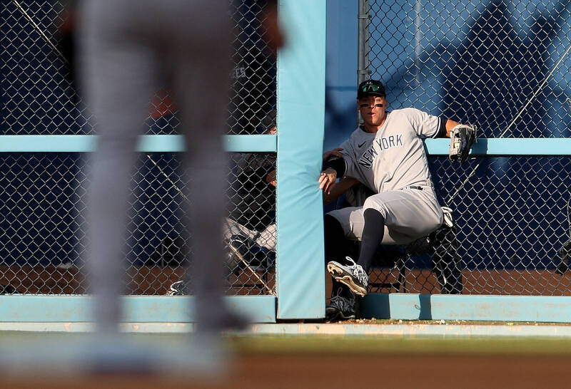 MLB》道奇門沒關好！ 洋基「法官」賈吉慘摔進傷兵名單 - 自由體育