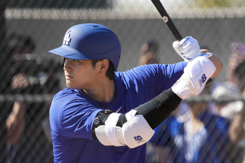 MLB》大谷翔平今年春訓首度Live BP 道奇主帥讚：擊球非常有力 - 自由體育