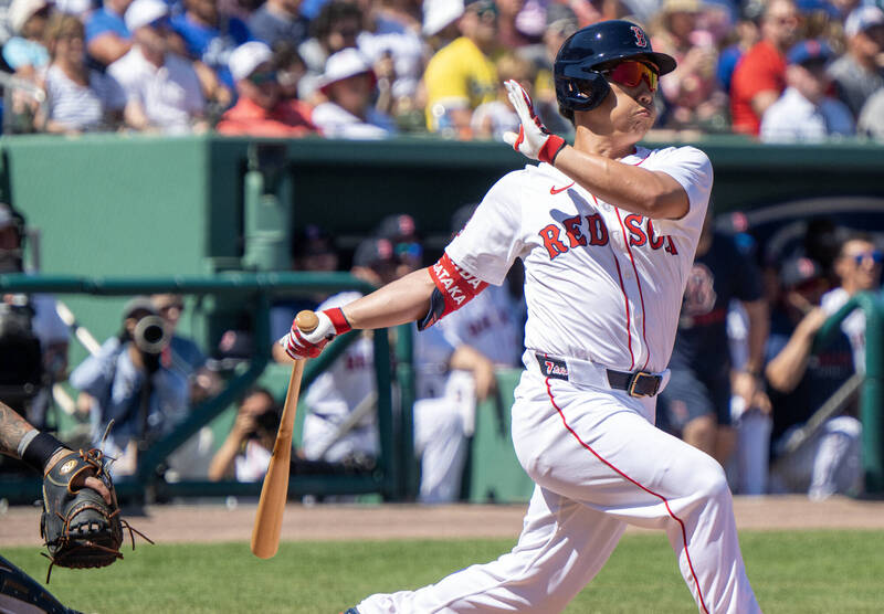 MLB》吉田正尚熱身賽首戰敲2安3打點 畢爾勒紅襪首秀2局賞4K - 自由體育