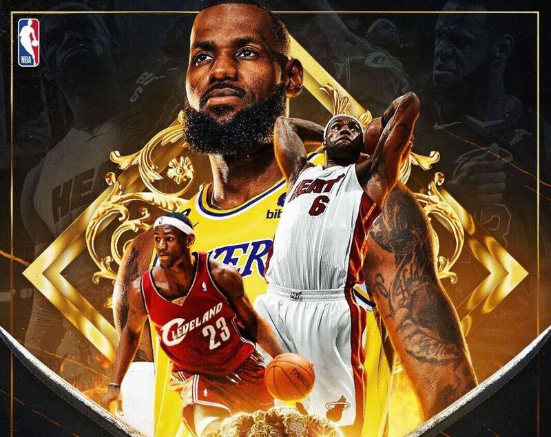 NBA》史上第一人！詹姆斯締造生涯5萬里程碑 - 自由體育
