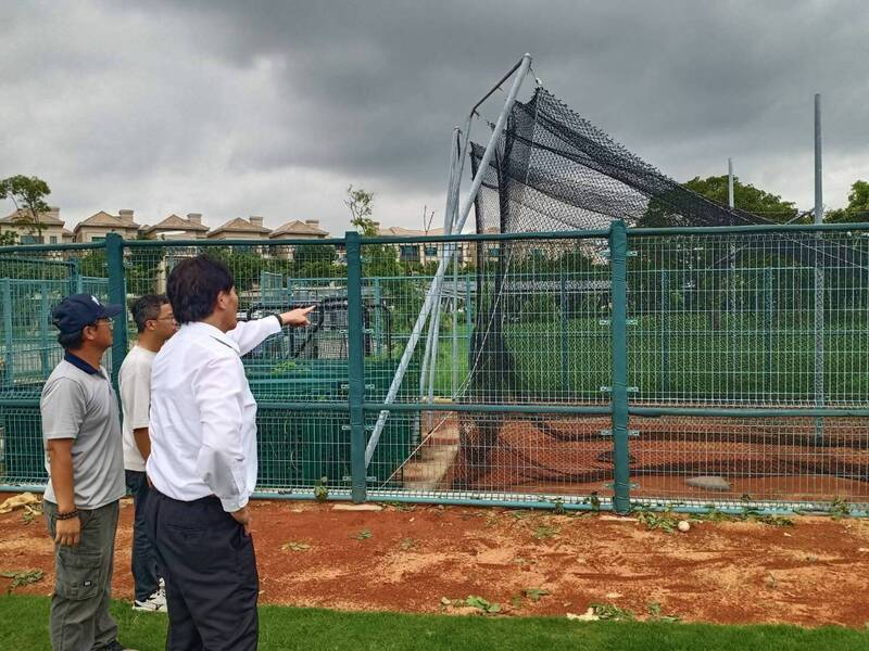 丹娜絲颱風重創棒球場地 市府急修備戰U12世界盃