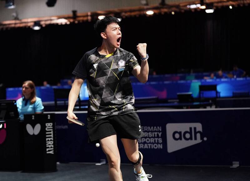 世大運桌球》「柚子同學」高承睿霸氣扛兩點 台灣男團射日闖金牌戰