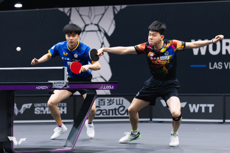 WTT大滿貫》激戰5局不敵中國「梁山博組合」 林昀儒/高承睿無緣晉級8強