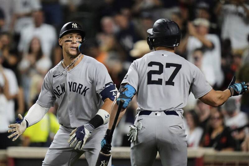 MLB》「法官」賈吉本季49轟、史坦頓生涯450轟達陣！洋基緊咬龍頭