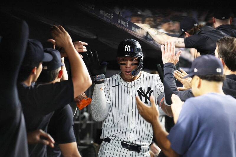 MLB》「法官」猛炸本季第52轟、史坦頓雙響！洋基豪寫大聯盟新紀錄