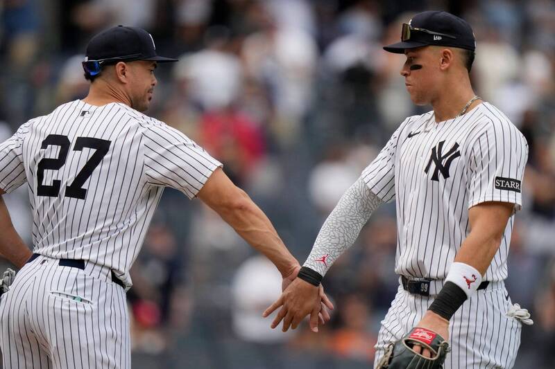 MLB》賈吉第53轟、與史坦頓連兩場炸裂！洋基拚美東龍頭剩最後1戰