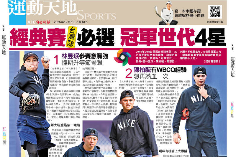 經典賽必選4星》林昱珉參賽意願強 撞期升等節骨眼