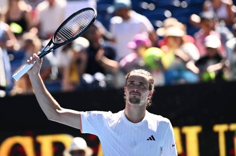 澳網》去年亞軍拒絕被爆冷 茲維列夫激戰4盤逆轉開胡