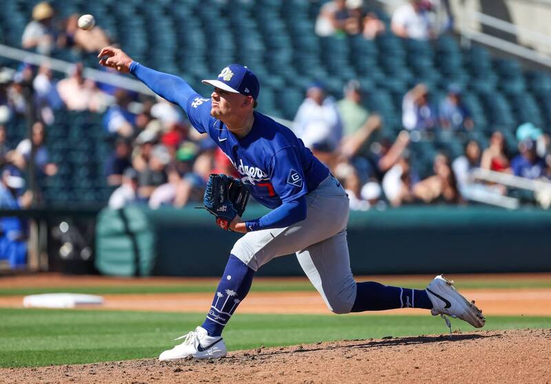 MLB》道奇開季先發輪值黑馬？  新星萊恩2局3K好投獲教頭讚賞