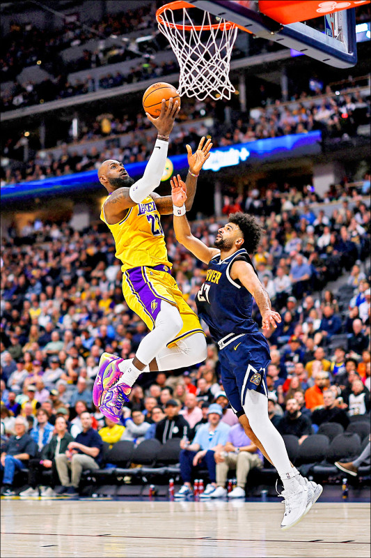 NBA》詹皇「進球」紀錄夜 湖人不敵金塊