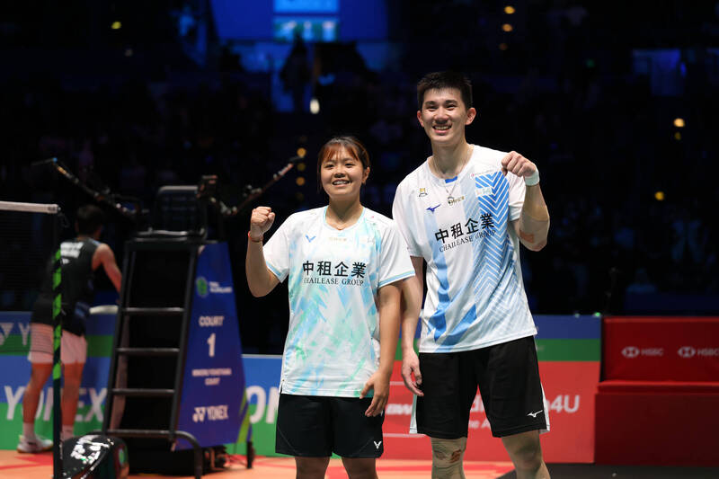 全英賽》台灣第1組！葉宏蔚／詹又蓁扳倒香港強敵 挺進混雙決賽