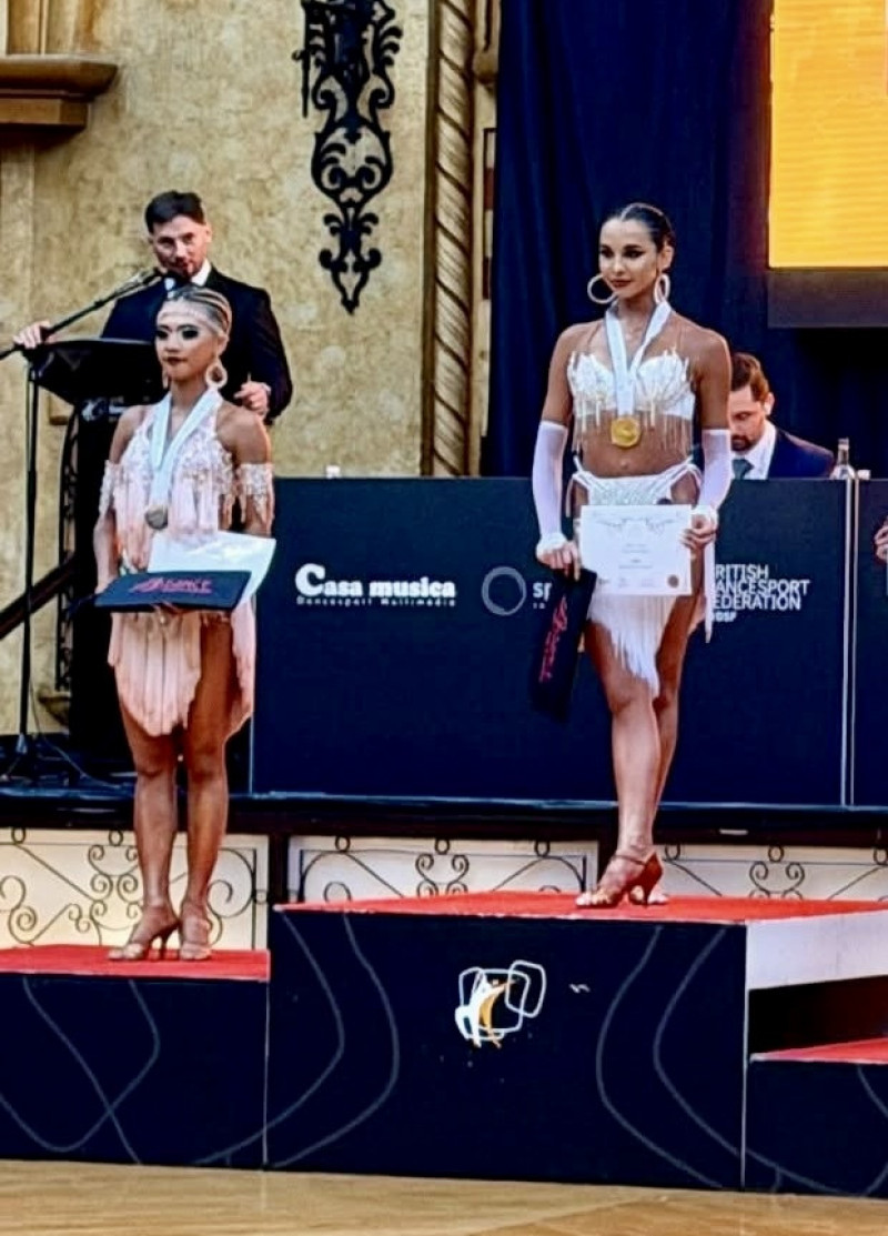 運動舞蹈》台灣女將陳芝妤奪黑池大賽單人拉丁舞銀牌 世界排名有望升至第2