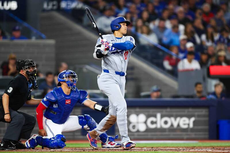 MLB》大谷翔平跨季連42場上壘、離朗神紀錄只差1場 還敲169公里怪力安