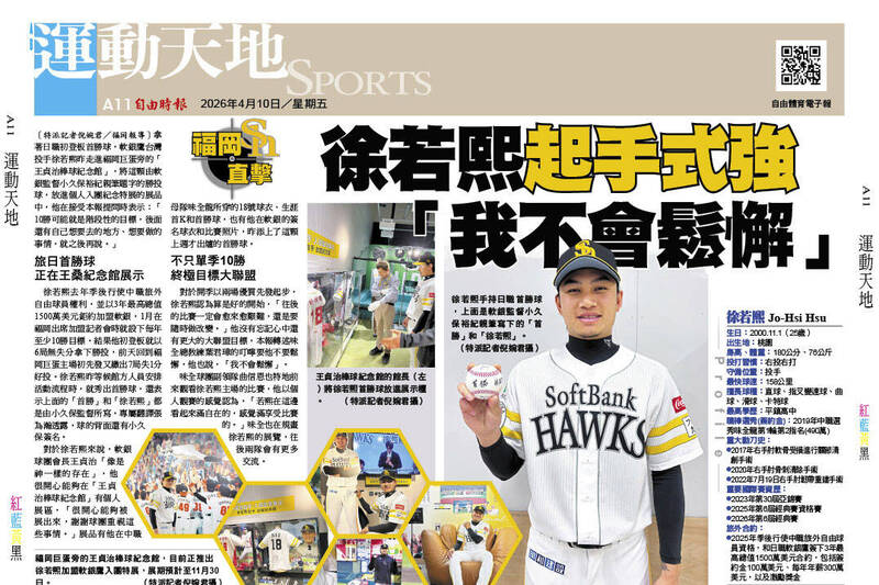 福岡直擊》徐若熙起手式強 「我不會鬆懈」