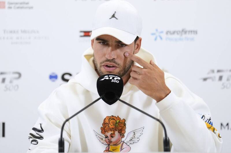 網球》艾卡拉茲驚傳受傷巴塞隆納退賽！本週無緣重返球王寶座