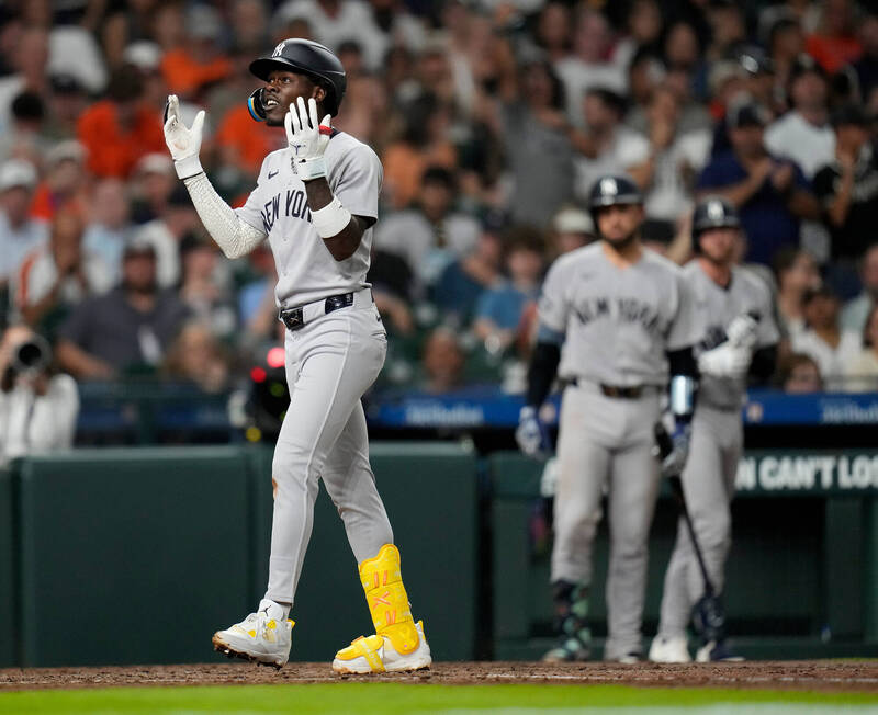 MLB》洋基團隊4轟打爆太空人 條紋軍奪7連勝穩居美聯龍頭