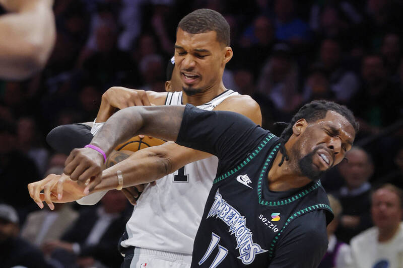 NBA季後賽》溫班亞瑪揮肘打到對手 生涯首度被趕出場(影音)