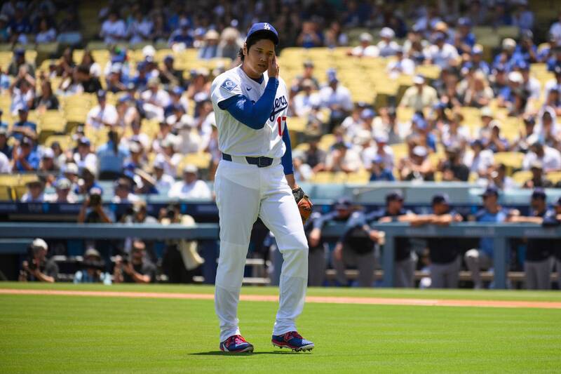 MLB》大谷翔平手指流血影響下週先發? 道奇主帥給出答案