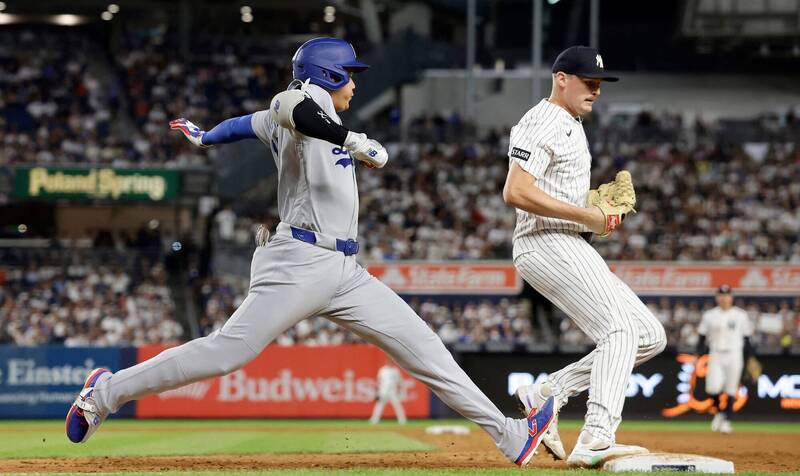 MLB》大谷翔平左膝不適還賣力跑壘 美媒全看傻:超怕又受傷...