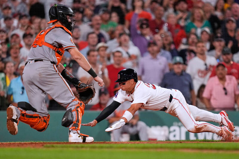 MLB》台灣好手鄭宗哲關鍵追平分+超美技再見接殺! 紅襪狂飆14連勝