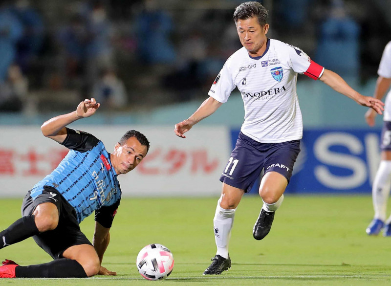 足球》59歲日本不老傳奇還能踢!三浦知良暌違4年職業賽再進球