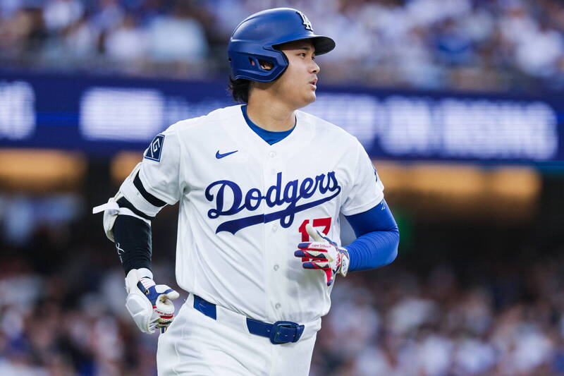 MLB》大谷翔平猛敲雙安、塞揚王牌5局6K!衛冕軍道奇驚險止敗