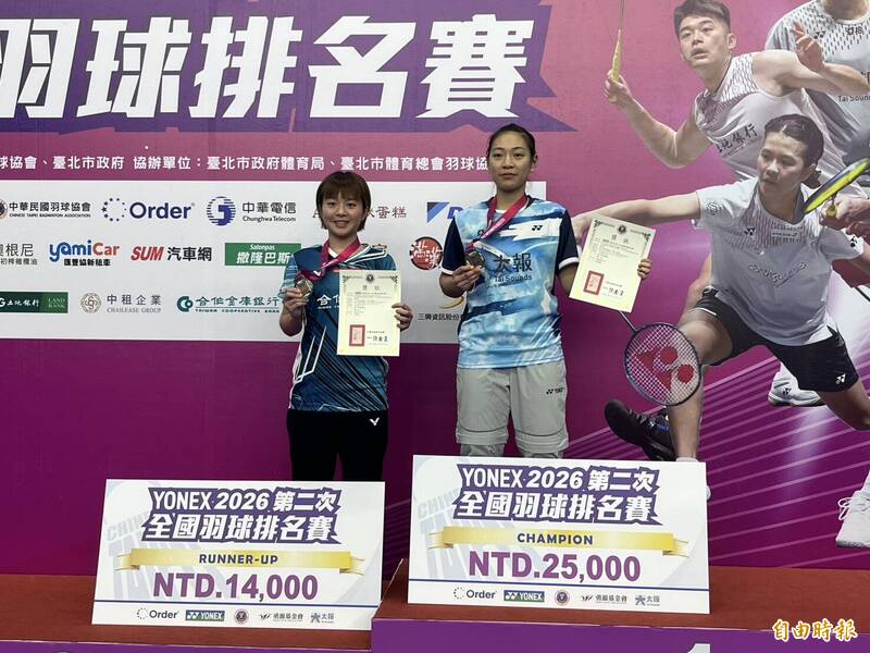 羽球排名賽》黃宥薰2度封后點出進步關鍵 下個目標前進世界前20