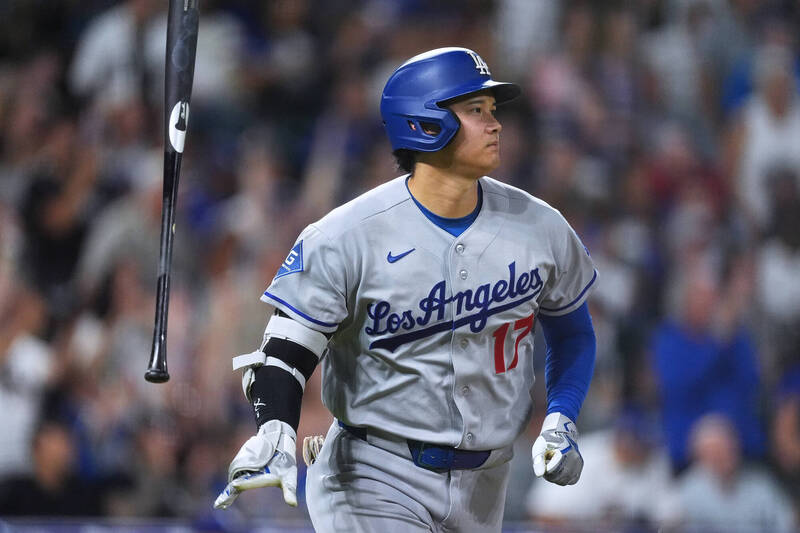 MLB》狂轟猛炸!大谷翔平雙響砲4安大爆發 道奇14安爽刷洛磯止敗
