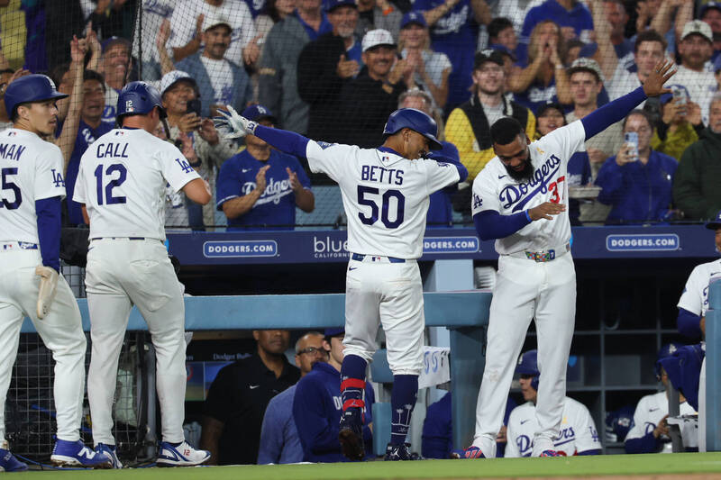 MLB》大谷翔平不在免驚!貝茲轟驚天3分砲 道奇逆轉國民奪4連勝