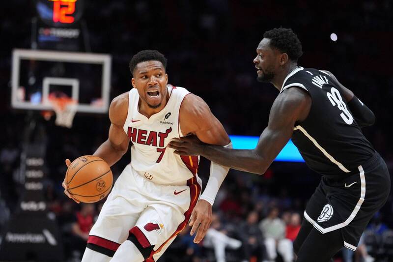 NBA》「字母哥」出賽24分鐘拿20分 熱火9人得分上雙滅籃網