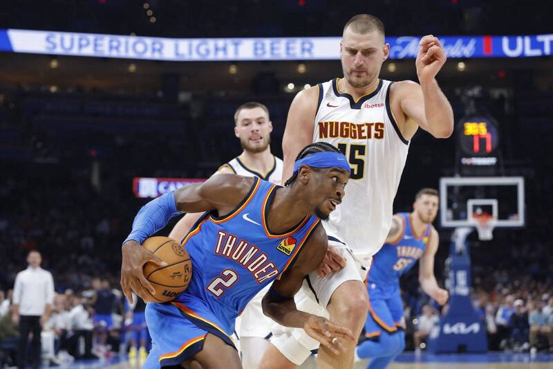 NBA》SGA中斷連141場至少20分史上第一紀錄 雷霆照樣擊敗金塊