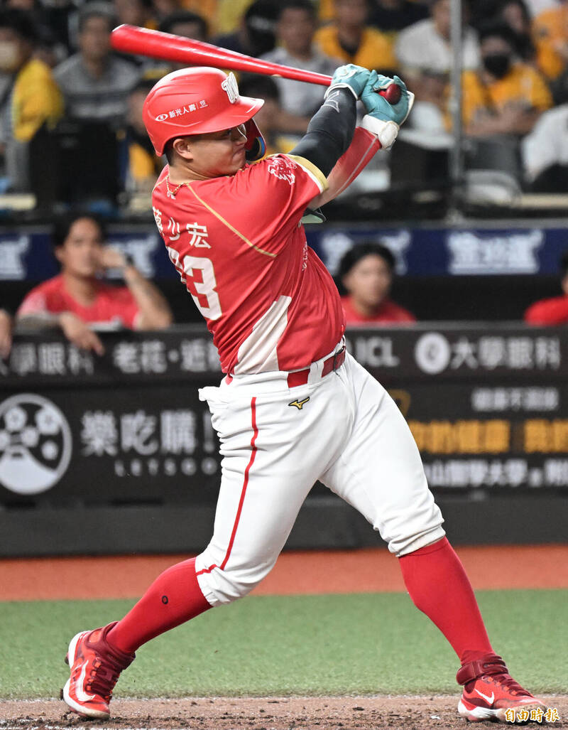 中職》蔣少宏神預告「我覺得今天會開轟」台灣大賽首轟打倒兄弟