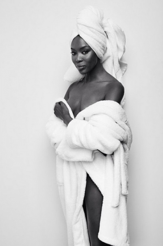 TOWEL SERIES 54, NAOMI CAMPBELL.