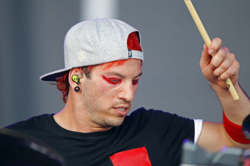 Josh Dun of the group Twentyone Pilots（美聯社）