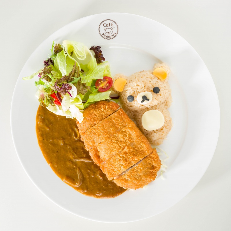 Rilakkuma Café 拉拉熊豬排咖哩飯 360元