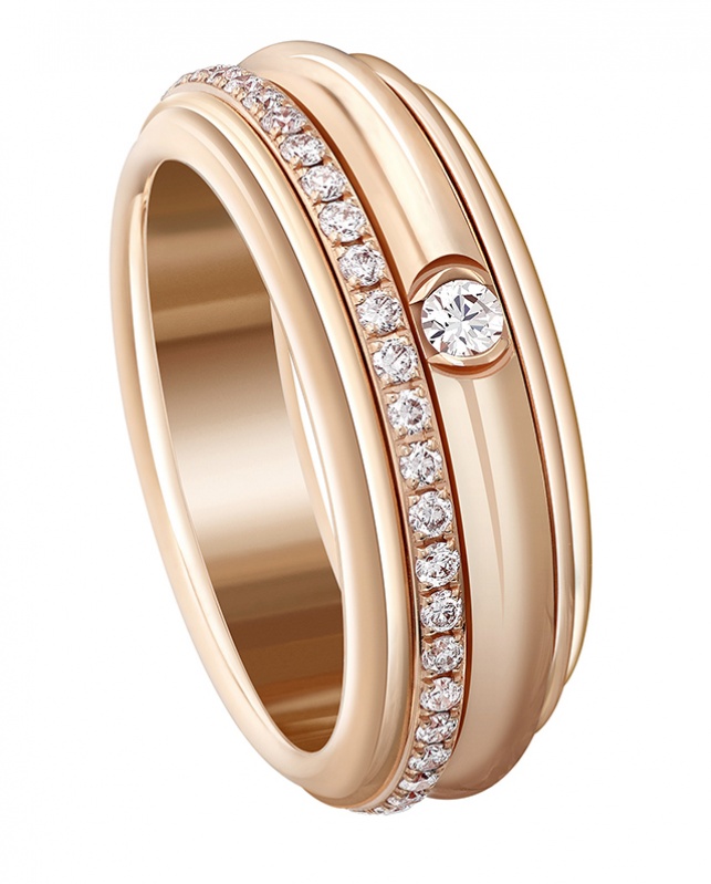 Piaget Possession指環／116,000元起
18K玫瑰金，鑲嵌12顆美鑽（約0.3克拉）