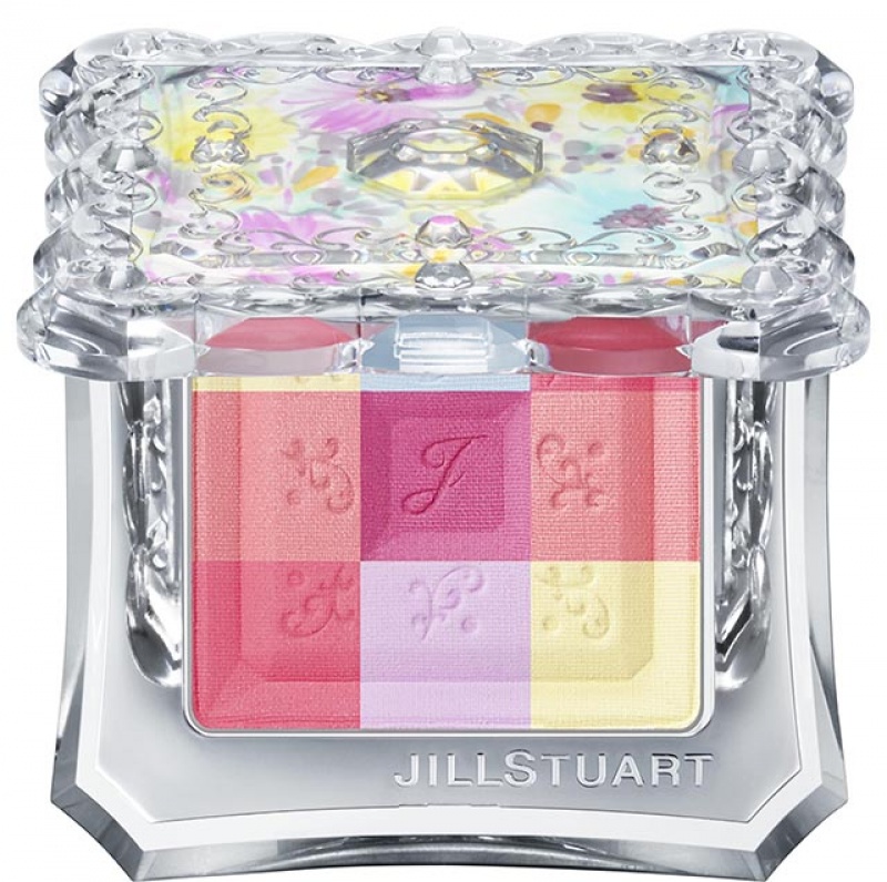 JILL STUART甜心愛戀顏彩盤N（粉漾雪舞）（11）／1,450元（限量）
6種顏色以9宮格排列組合方式巧妙搭配，不同色彩的6色頰彩。創造出純真好氣色的粉嫩半霧面雙頰。
